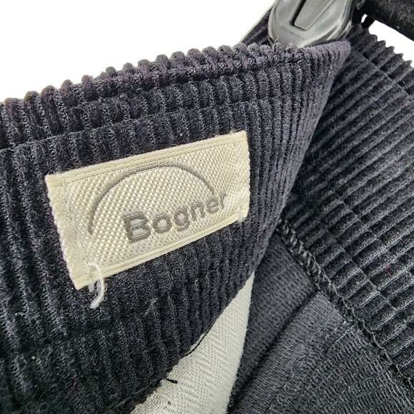 Bogner Women's Corduroy Unlined Black Cotton Blend Stirrup Pants Size 8 - Picture 5 of 6